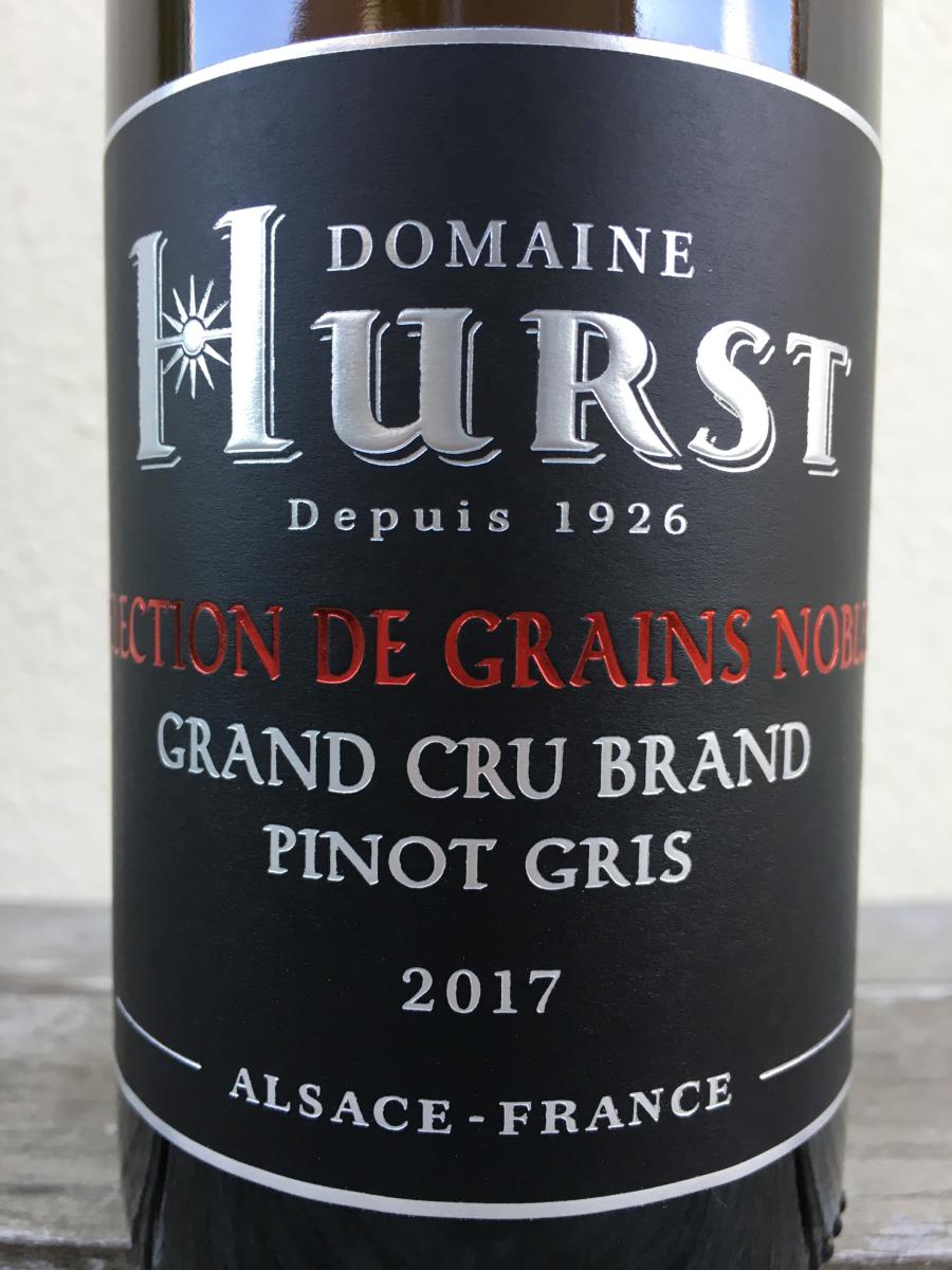 PINOT GRIS SELECTION DE GRAINS NOBLES 2017 GRAND CRU BRAND - 50CL